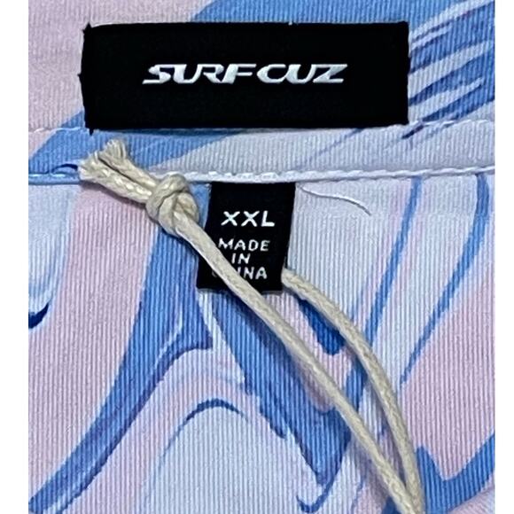 Surf Cuz Mens NEW Size XXL Moisture Wicking Breathable 3 Button Polo Golf Shirt - Picture 4 of 10